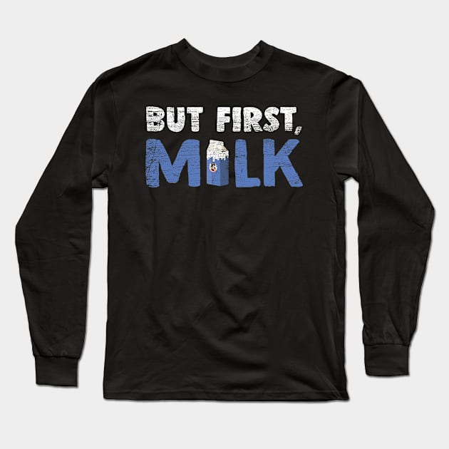 Milk Long Sleeve T-Shirt by Teeladen